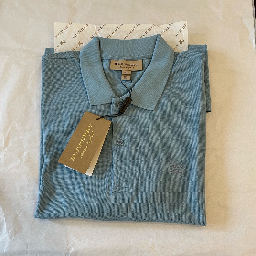 Burberry Polo Shirt Blue Men’s XXL